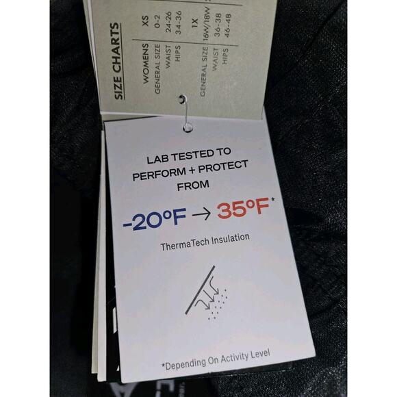 NWT! Artcix Women’s Lumi Fleece Lined Snow Pants Black 2X-20W To 22W, 33" Inseam - Picture 7 of 8